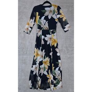 Kate and Lily Dress Size‎ 8 Flowy Romantic Floral Wrap Maxi Boho Wedding Euro